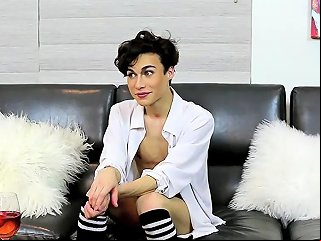 Naughty Twink Greco Rai Jacks Off On The Couch All Alone